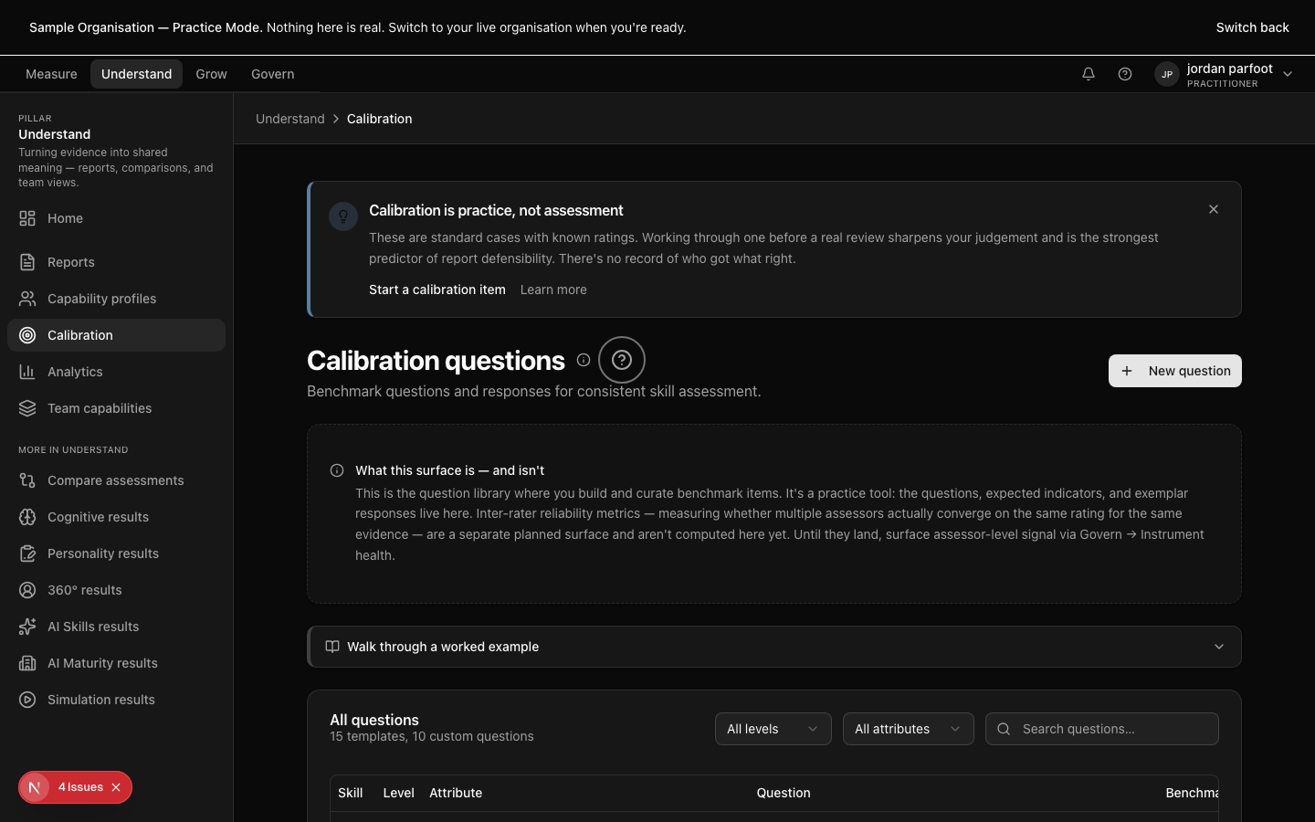 Calibration practice — three items surfaced this week based on where your judgement has diverged from consensus.