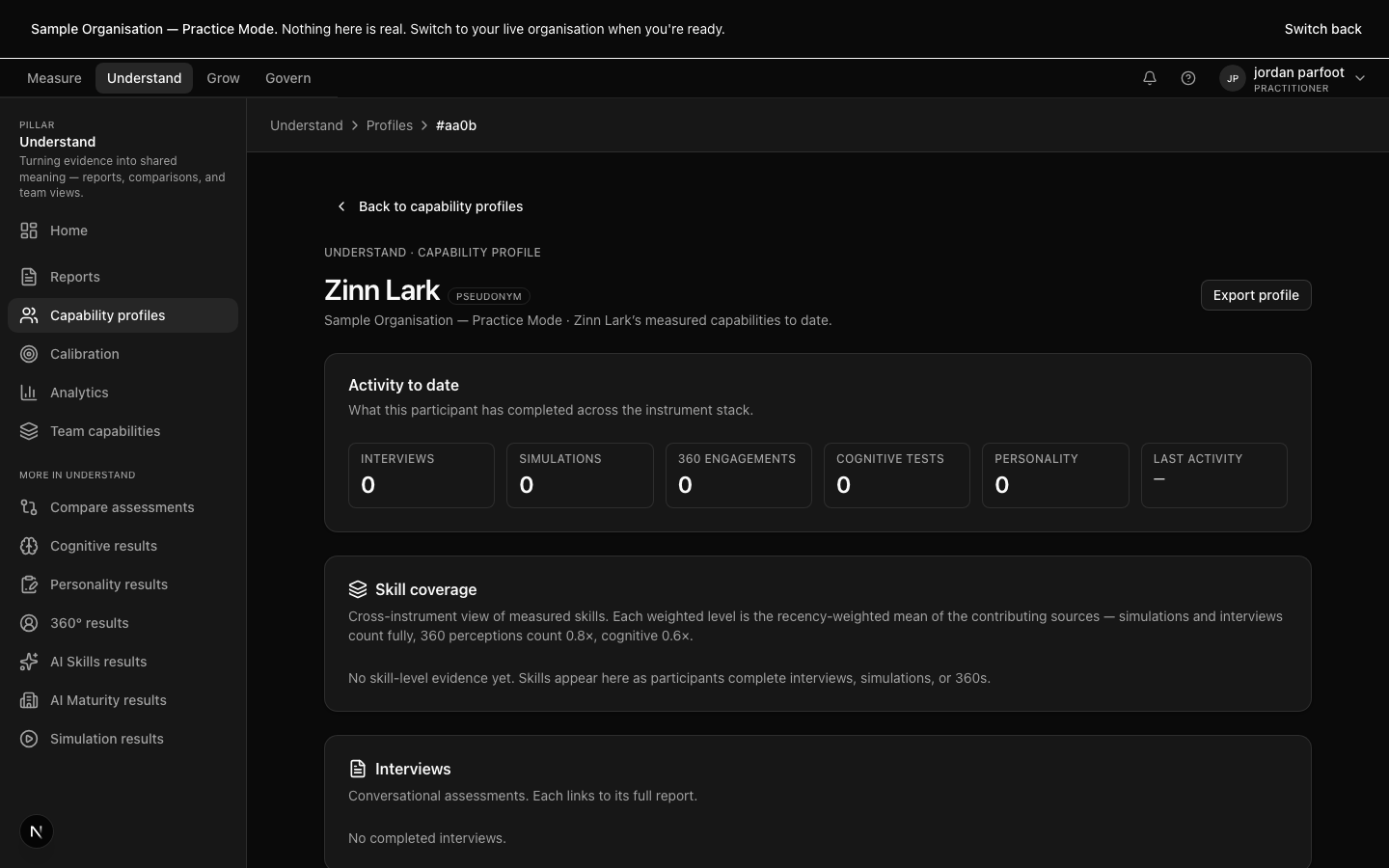 Capability profiles