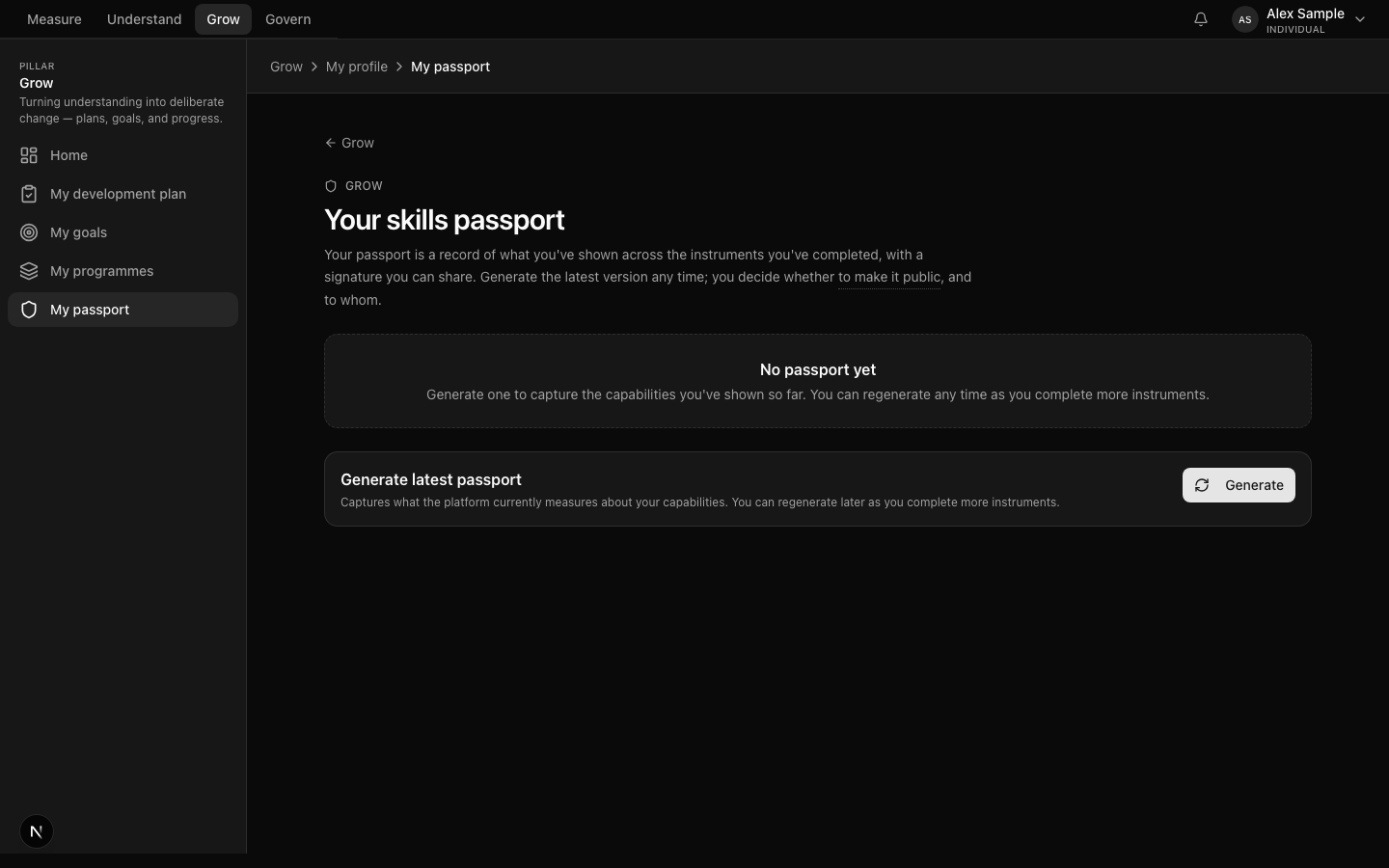 Skills Passport