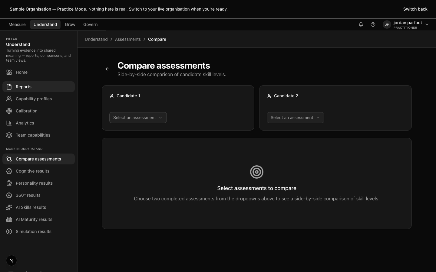 Compare assessments